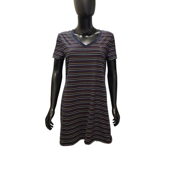 TOMMY HILFIGER MINI T-SHIRT DRESS SIZE LARGE - Picture 1 of 16